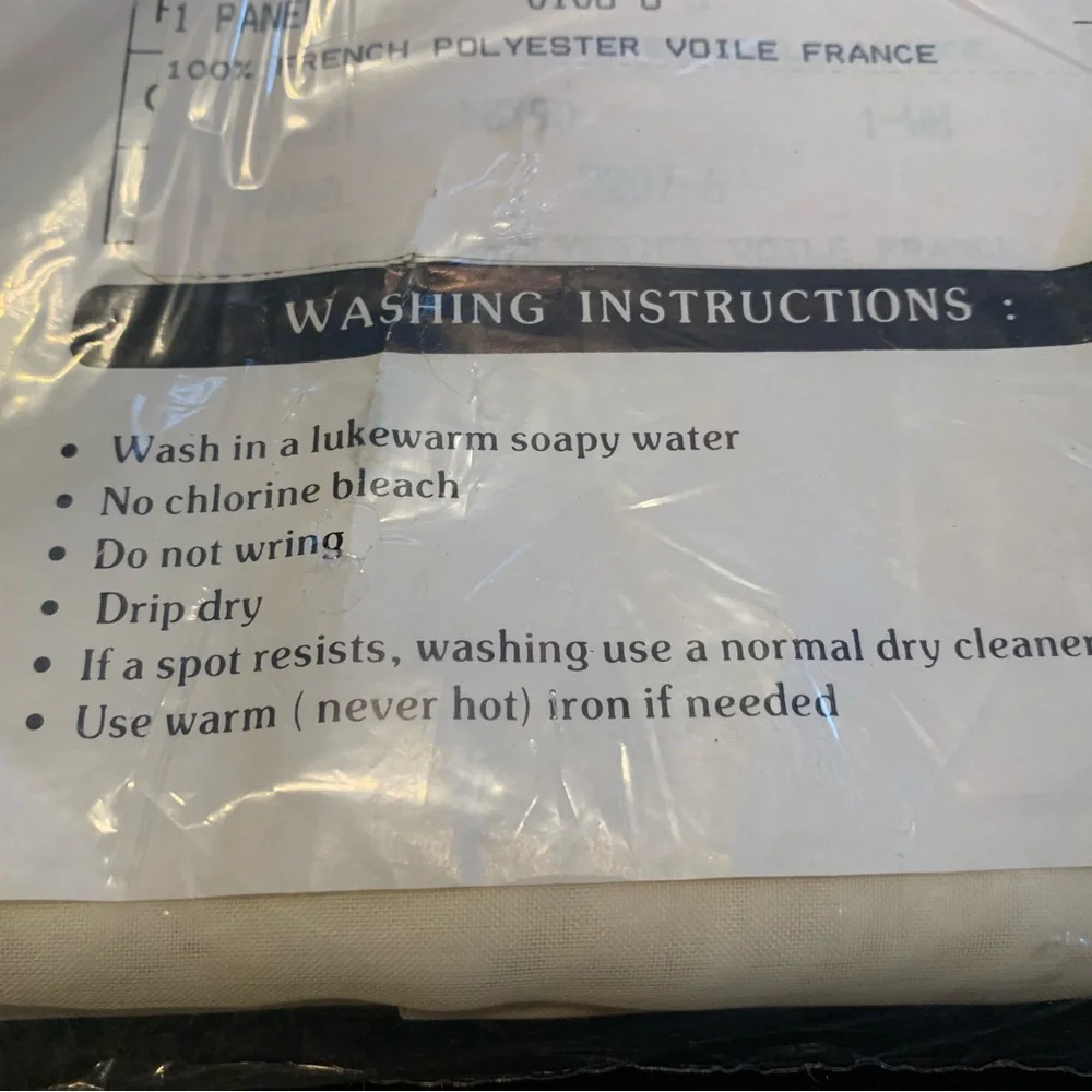 KARPEL Vintage embroided valances/ JP panels (2) each NIB unopened